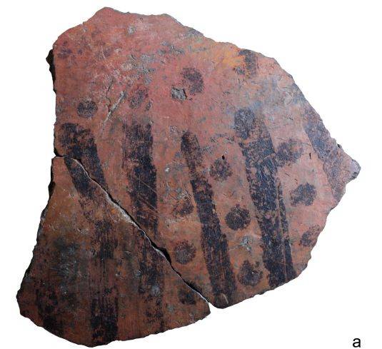 Fragment of a painted vessel