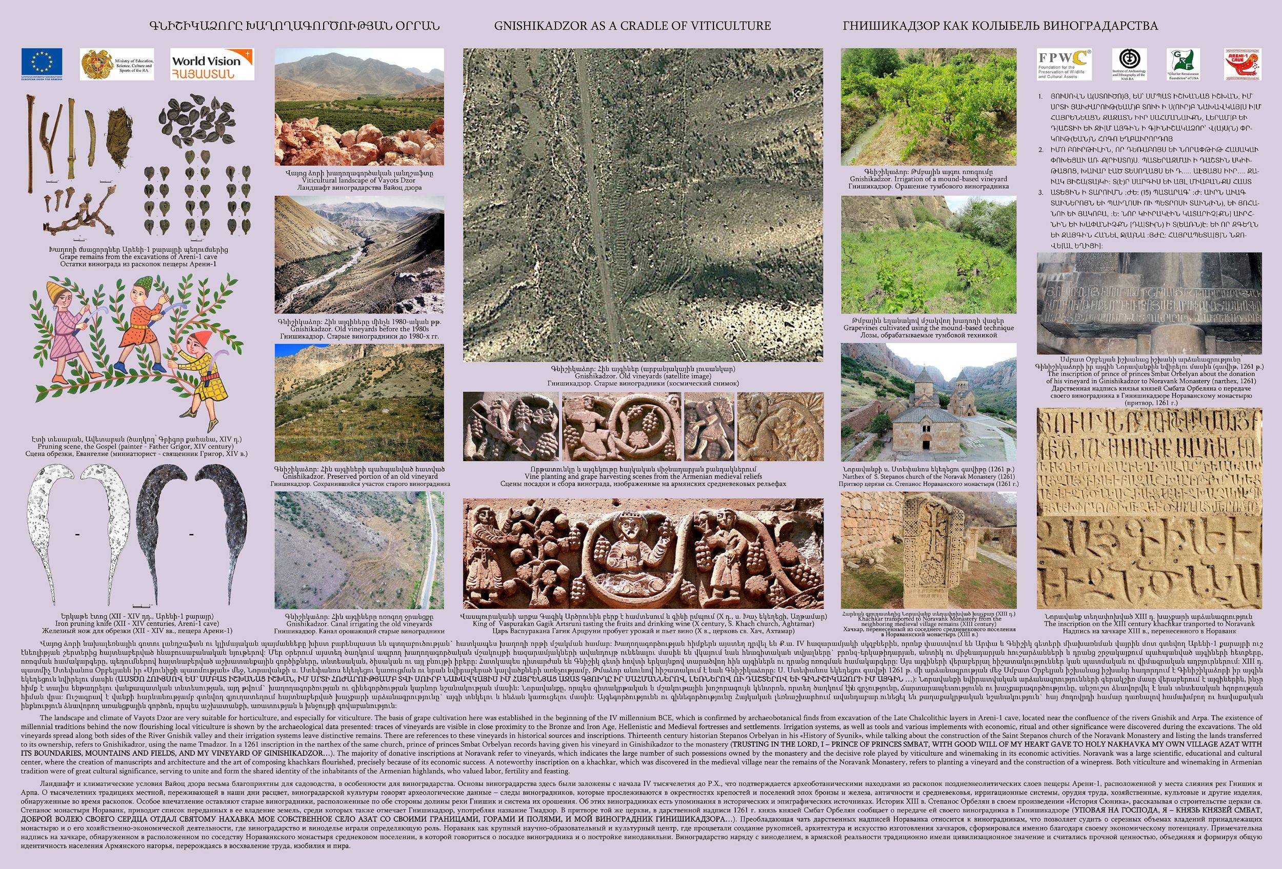 GNISHIKADZOR AS A CRADLE OF VITICULTURE